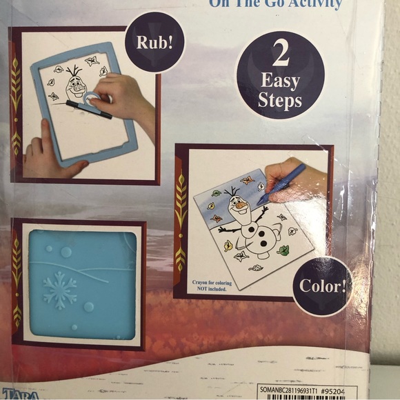 Disney Frozen II Rubbing Plate Fun On The Go Activity - Picture 3 of 3